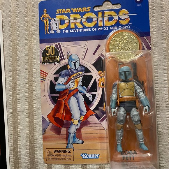 STAR WARS BOB FETT SIGNED POSTER WITH FIGURE AND COIN - Picture 2 of 3